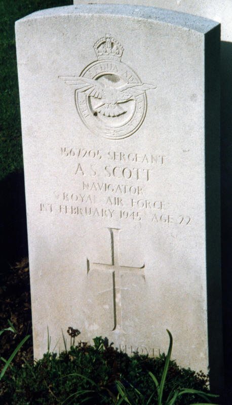 Sgt Alexander Sherriffs Scott<br /><br /><br />died on active duty - February 1st, 1945